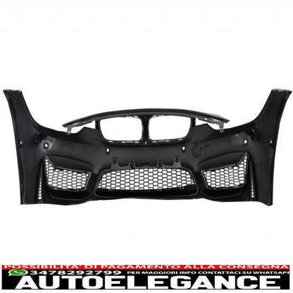 paraurti anteriore con minigonne laterali adatto per bmw serie 3 f30 f31 non lci e lci (2011-2018) m3 sport evo design