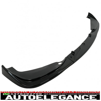 Front bumper additional spoiler suitable for BMW 3 series e46 m3 sedan touring (1998-2004) piano black