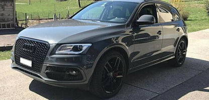 GRIGLIA ANTERIORE PER AUDI Q5 2012-2016 LIFT MASCHERINA NERA ABS RSQ5 NIDO D'APE