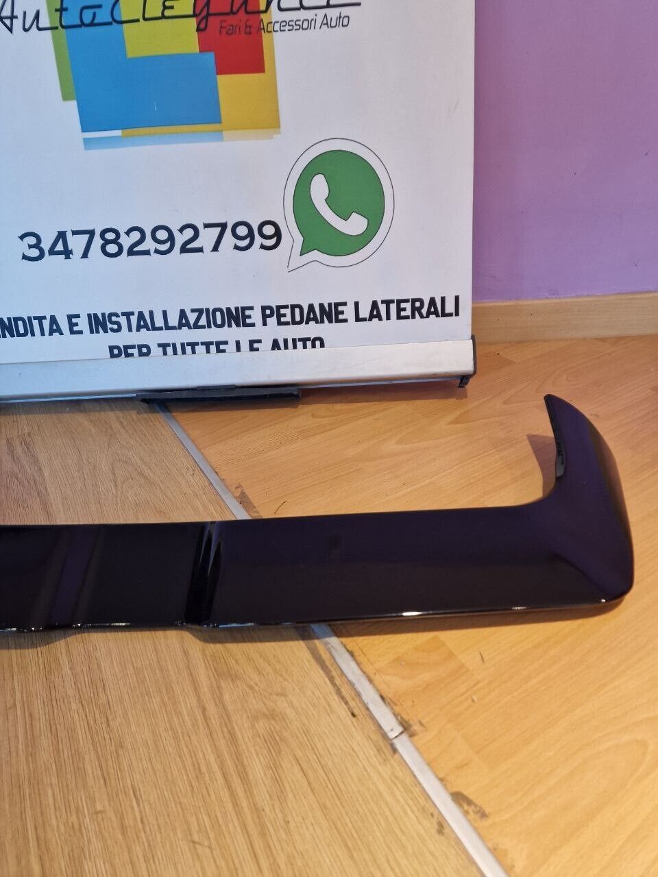 SPOILER ADATTO PER AUDI A3 8Y 2020+ LOOK NERO LUCIDO DESIGN SPORTIVO