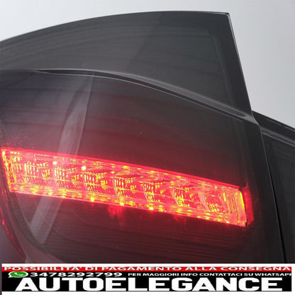 LED bar rear lights suitable for bmw 3 series f30 pre lci and lci (2011-2019) black smoke with dynamic sequential cornering light