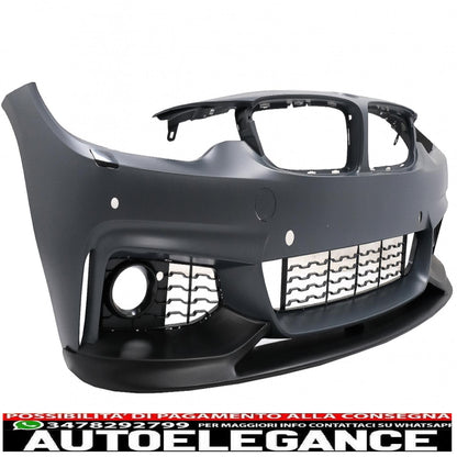 complete body kit suitable for bmw 4 series f36 gran coupe (2013-2019) m performance design double single exit black 