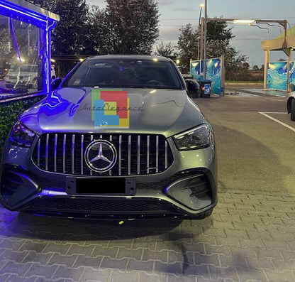 GRIGLIA ADATTA PER MERCEDES GLE W167 2019+ LOOK AMG PROFILI CROMATI GT