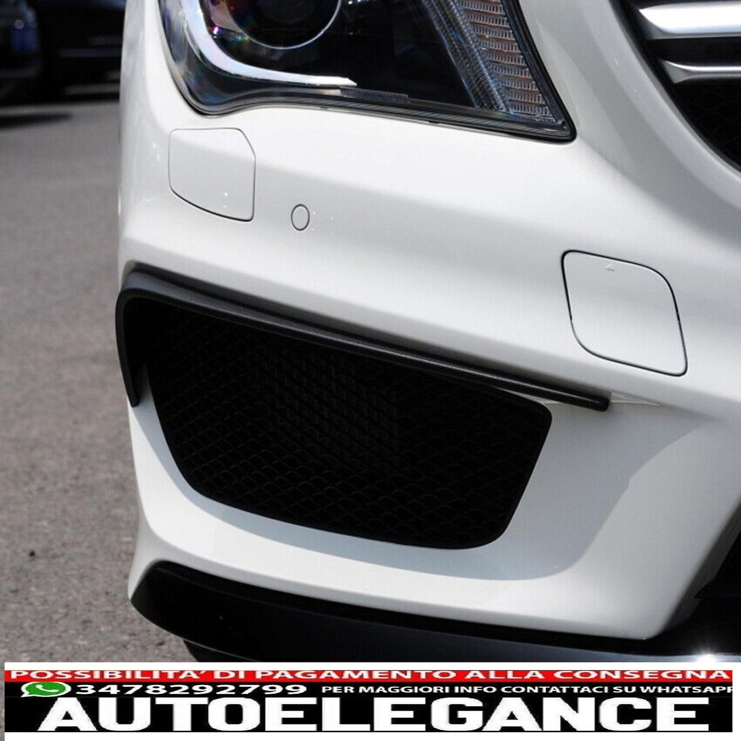 Spoiler front wings spoiler suitable for Mercedes C117 CLA-Class facelift - show original title original text spoiler front wings spoiler suitable for Mercedes C117 CLA-Class pre-facelift
