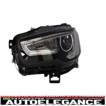 led drl headlights suitable for mitsubishi lancer evo x (2007-2017) double sequential projector with red/clear led rear lights