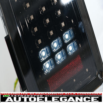 Fanali posteriori full led adatti per jeep wrangler jk (2007-2017) fumé