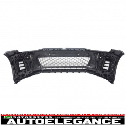 Front bumper suitable for vw golf vii golf 7 from 2013 onwards gti look with 3d led dlr red headlights and grille 