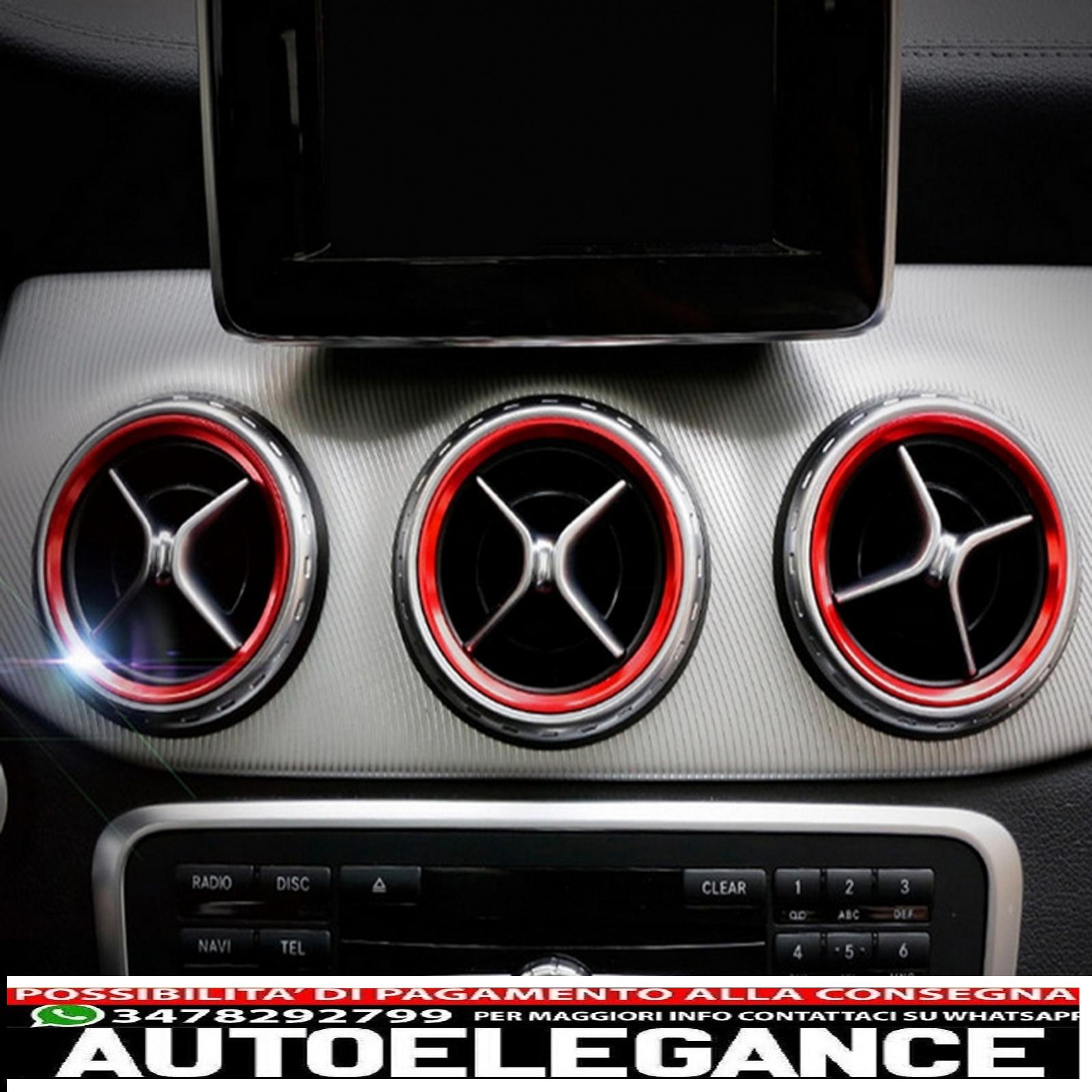 anello telaio ventilazione rosso adatto per mercedes classe a w176 classe b w246 classe cla c117 classe gla x156 AUTOELEGANCERICAMBI