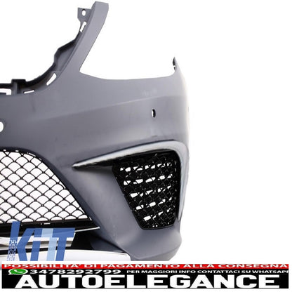 paraurti anteriore adatto per mercedes classe s w222 (2013-06.2017) design s63 con griglia centrale cromata