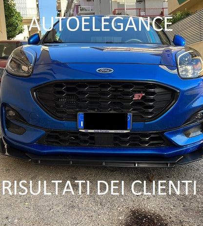 SPLITTER FORD PUMA 2019+ LIP GLOSS BLACK UNDER BUMPER ABS