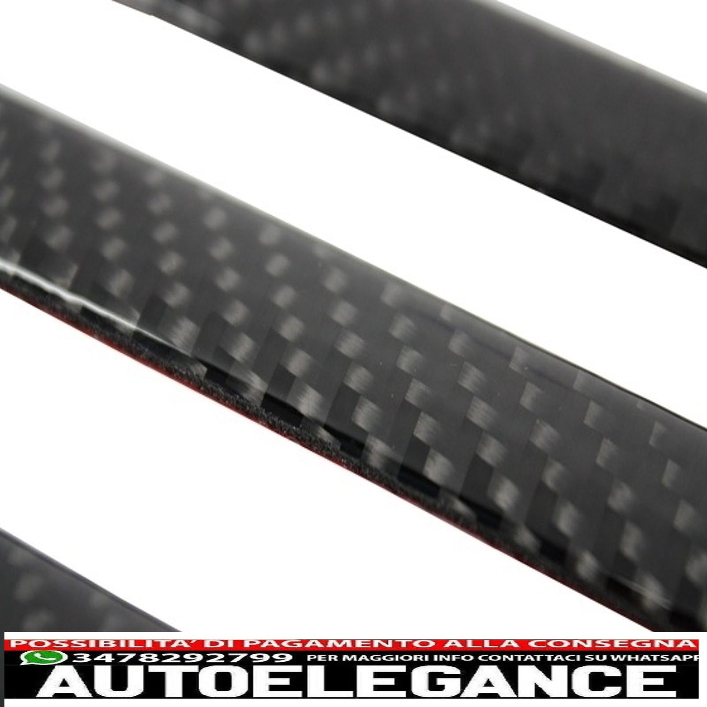 aggiungi sulle modanature delle porte strisce in carbonio con decalcomanie laterali adesivo in vinile nero opaco e gradini laterali adatto per mercedes classe g w463 (1989-2018) AUTOELEGANCERICAMBI