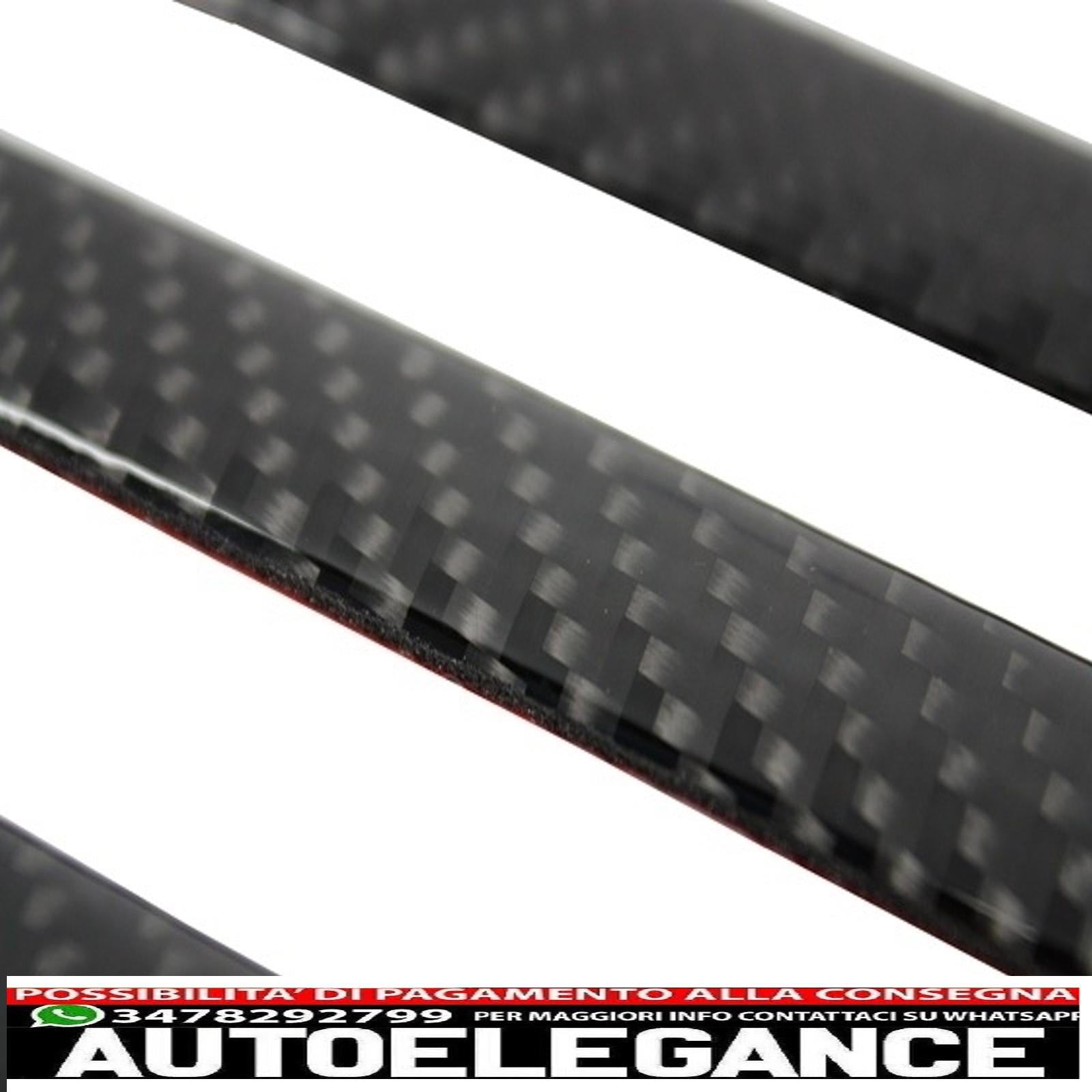 aggiungi sulle modanature delle porte strisce in carbonio con decalcomanie laterali adesivo in vinile nero opaco e gradini laterali adatto per mercedes classe g w463 (1989-2018) AUTOELEGANCERICAMBI