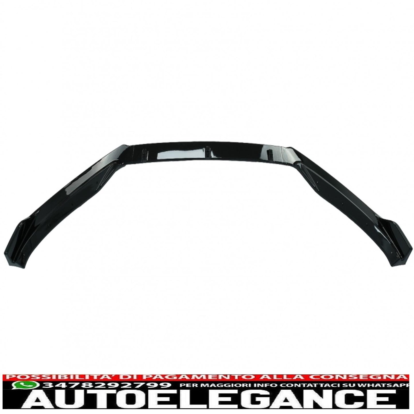 Front Bumper Lip Extension Spoiler Fit For VW Passat B8 3G Limousine Variant (2015-2018) Piano Black