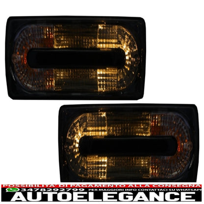 Rear lights suitable for mercedes g class w463 g55 design (1989-2015) black smoke edition