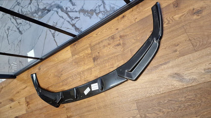 SPLITTER SUITABLE FOR AUDI A6 4G C8 2018+ GLOSSY BLACK V1 SPORTY LOOK 