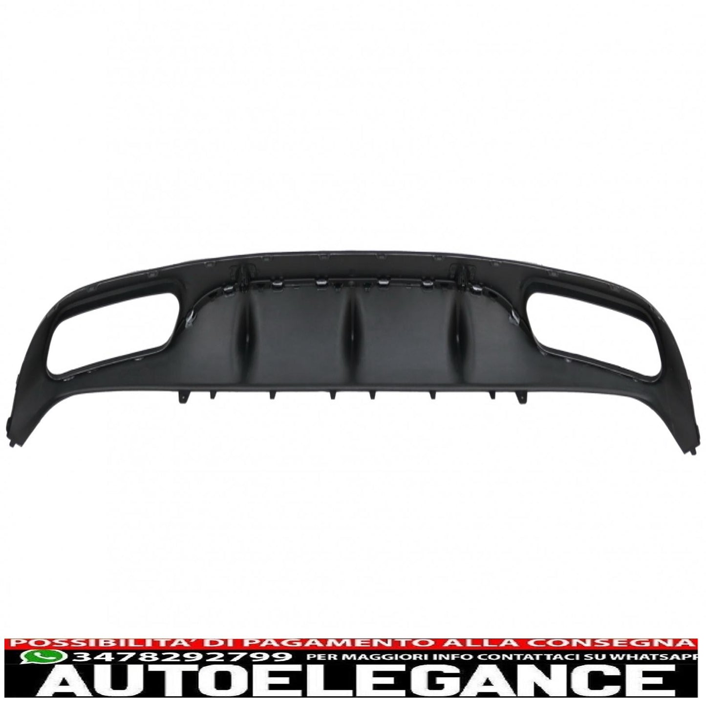 Rear bumper valance diffuser suitable for mercedes c class c205 a205 coupe cabriolet (2014-2019) design c63