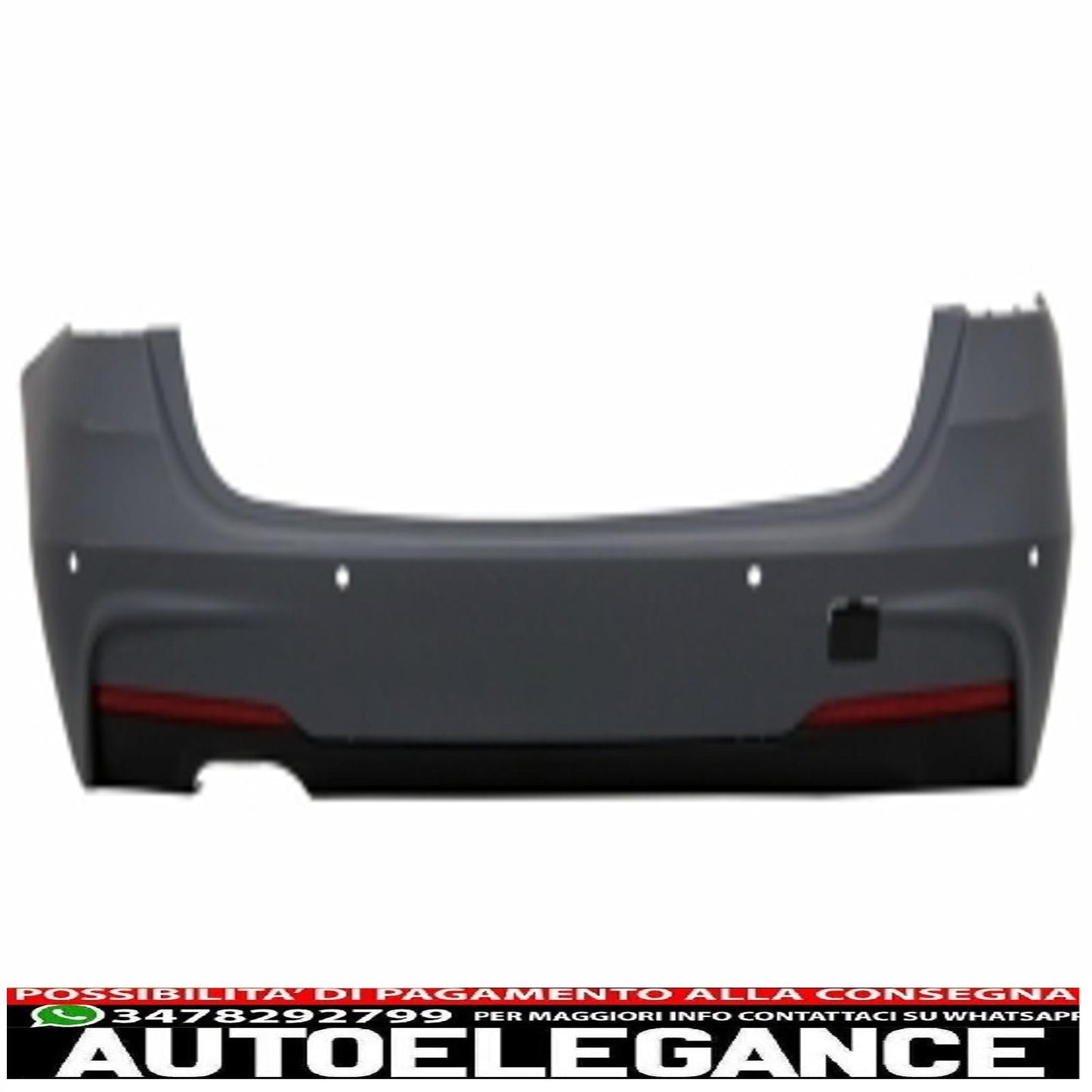 kit carrozzeria completo adatto per bmw serie 3 touring f31 (2011-up) design m-technik con silenziatore di scarico m-power