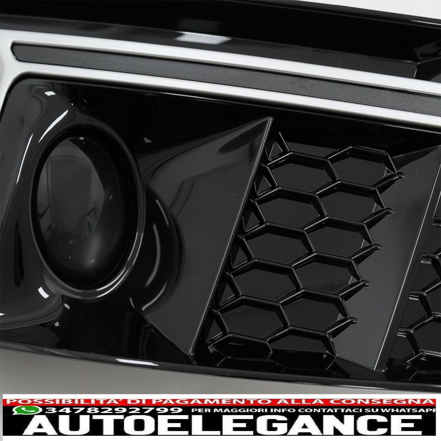 lower grill bumper covers ACC side grills suitable for audi a4 b9 sedan avant (2016-2018) rs4 design silver edition