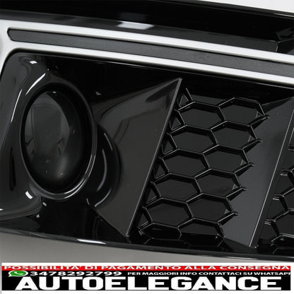 lower grill bumper covers ACC side grills suitable for audi a4 b9 sedan avant (2016-2018) rs4 design silver edition