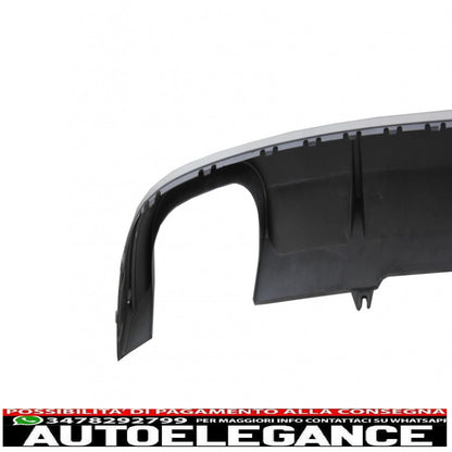 Diffusore mantovana per paraurti posteriore adatto per audi a4 b9 8w berlina avant (2016-2018) s4 design per edizione standard grigio