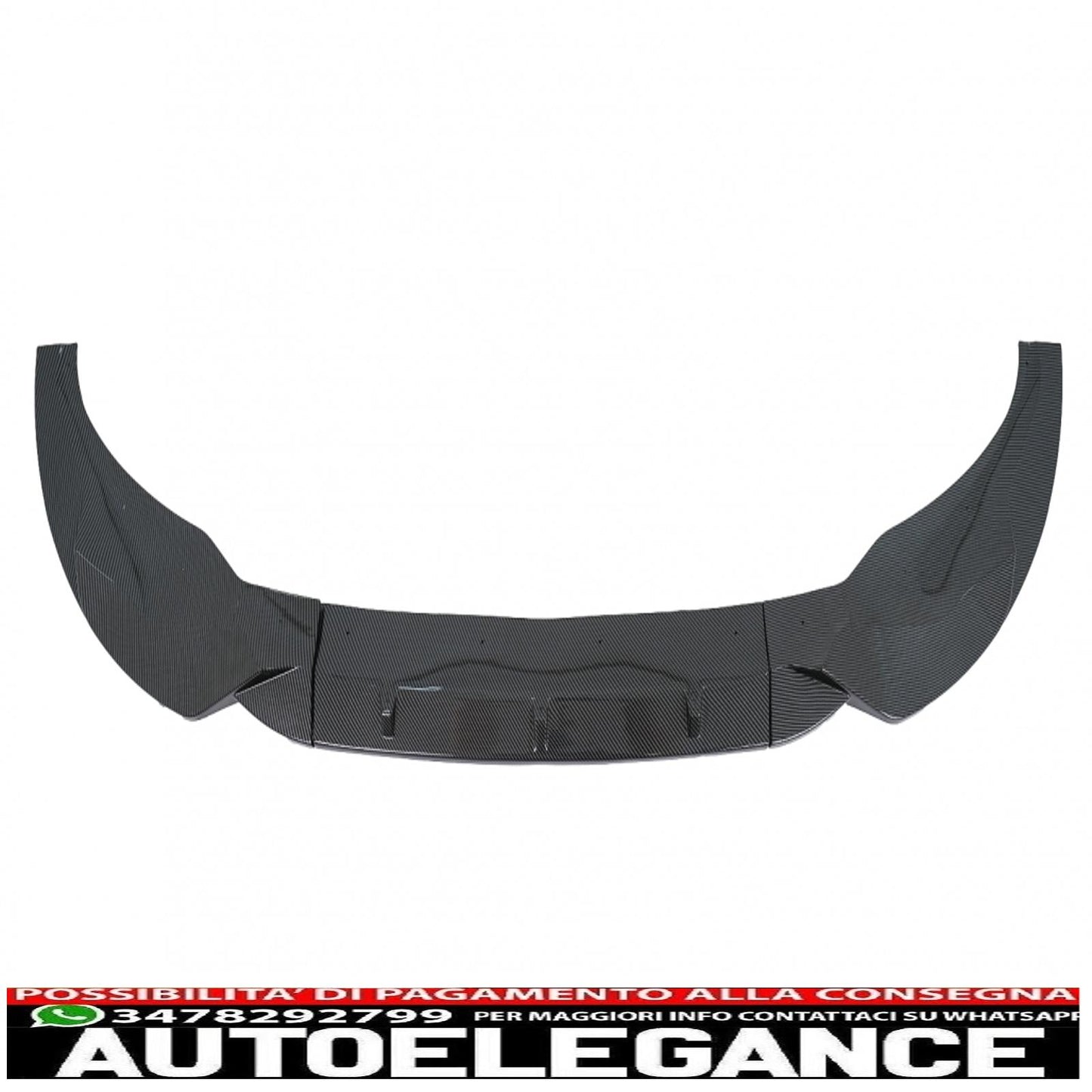 Front bumper spoiler lip suitable for bmw x3 g01 x4 g02 (2018-2020) m sport carbon film covering