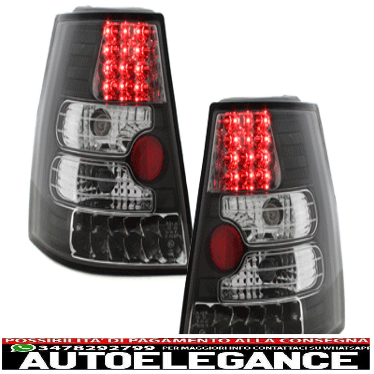 led rear lights suitable for vw bora variant + golf iv variant _ black