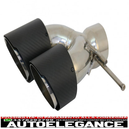 Carbon Fiber Exhaust Muffler Tips Fit For Land Rover Range Rover &amp; Suv Inlet 7.8cm