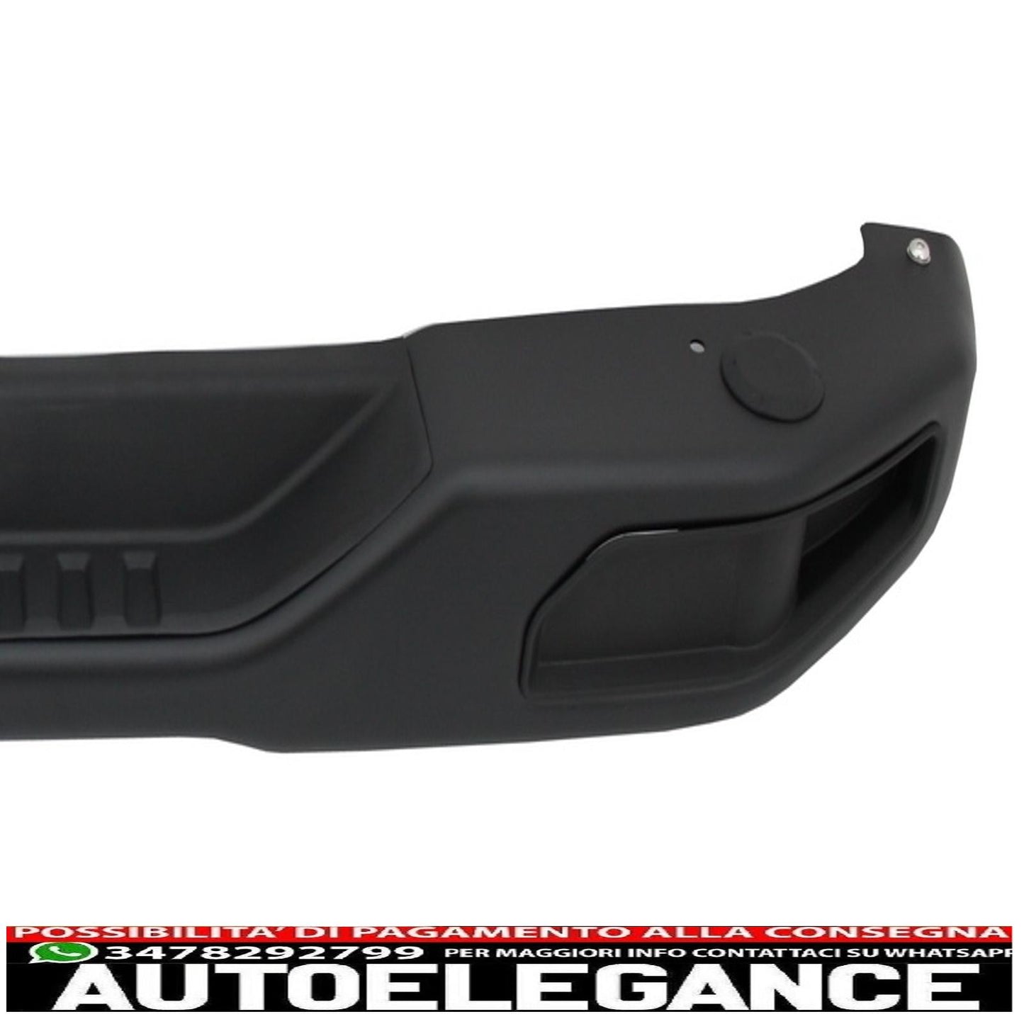 Metal Rear Bumper with Full Exhaust System Rear Axle Fit for Jeep Wrangler Rubicon JK (2007-2017) Dual Exhaust