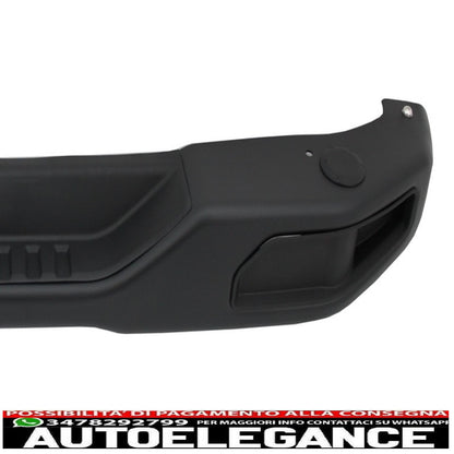 Metal Rear Bumper with Full Exhaust System Rear Axle Fit for Jeep Wrangler Rubicon JK (2007-2017) Dual Exhaust