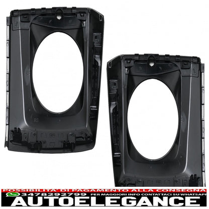 griglia anteriore con coperture fari adatta per mercedes classe g w464 w463a & g63 amg (06.2018-up) gt-r design panamericana nero pianoforte