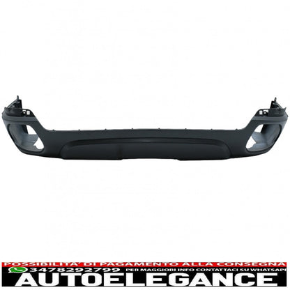 Diffusore mantovana per paraurti posteriore con terminali di scarico quadrati adatto per BMW X5 F15 (2013-2018) design m-tech V8 per paraurti posteriore standard edizione grigio scuro
