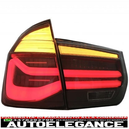 body kit suitable for bmw 3 series f30 (2011-2019) with led rear lights dynamic sequential cornering light and carbon exhaust tips 