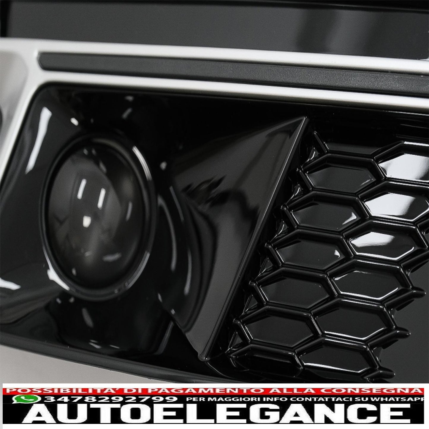 lower grill bumper covers ACC side grills suitable for audi a4 b9 s-line sedan avant (2016-2018) rs4 design silver edition 