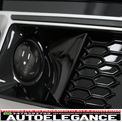 lower grill bumper covers ACC side grills suitable for audi a4 b9 s-line sedan avant (2016-2018) rs4 design silver edition 