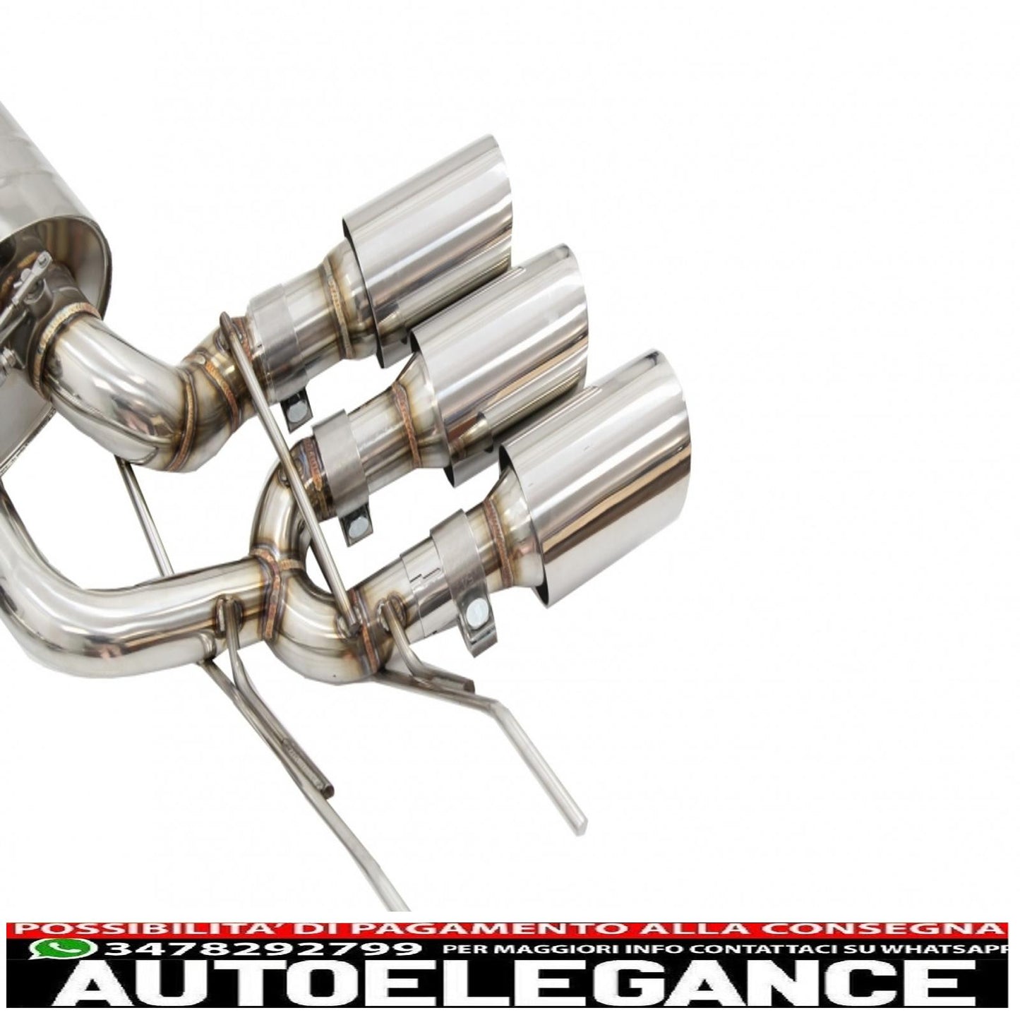 complete exhaust system suitable for mercedes g-class w463 (2009-2018) g500 g55 g63 g65 triple exhaust pipes with electronic valve