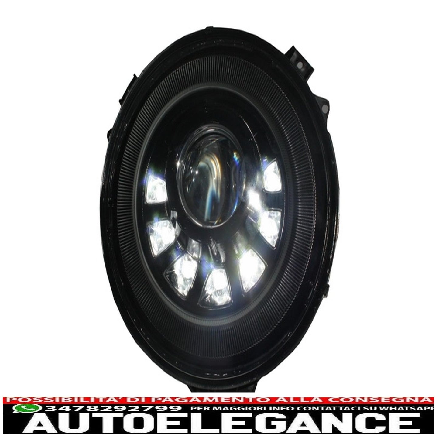 bi-xenon led headlights suitable for mercedes w463 g-class (2005-2017) m square look with dynamic and smooth cornering light 