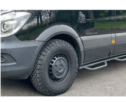 FENDER EXTENSIONS SUITABLE FOR MERCEDES SPRINTER W906 2014-2018 MATT BLACK LOOK