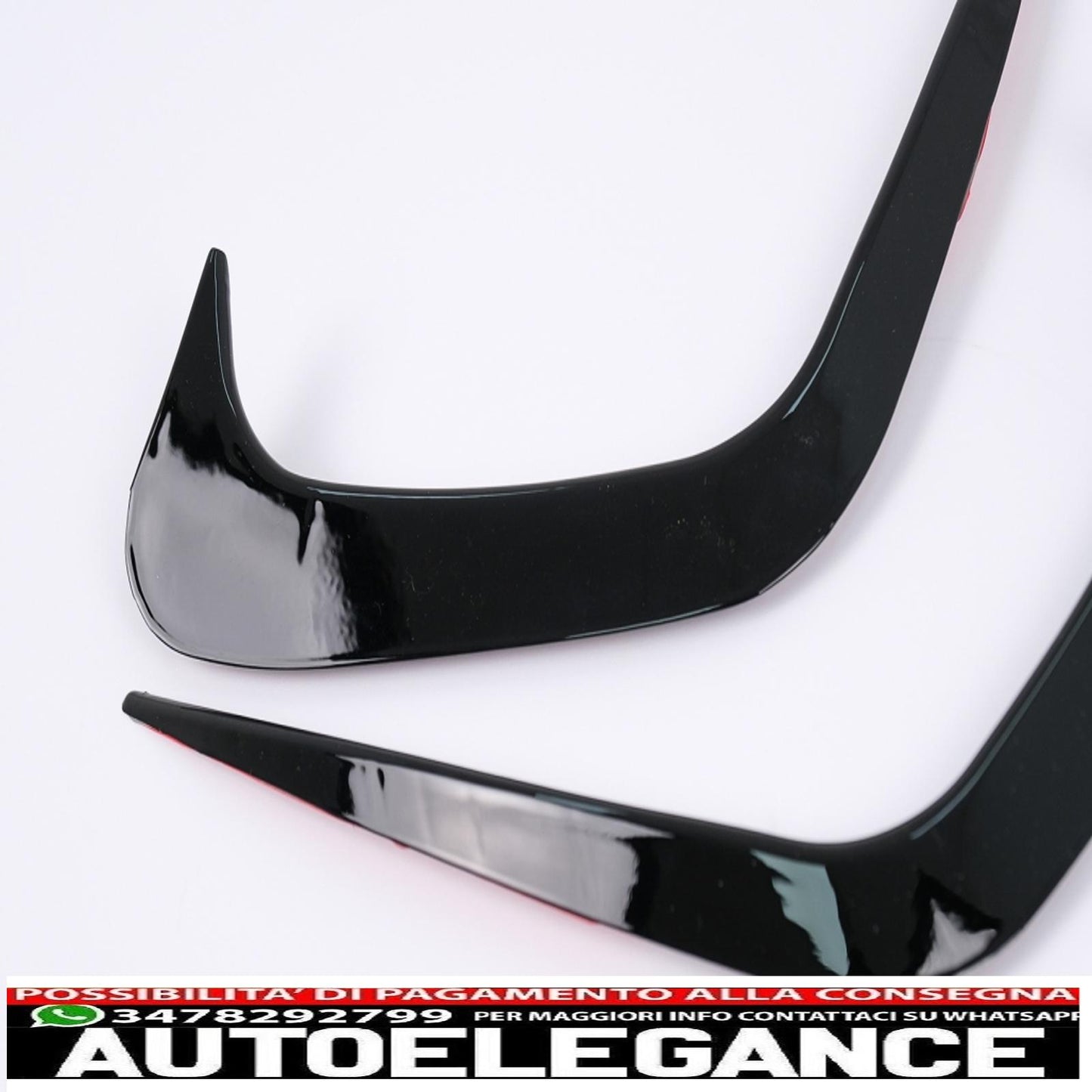 alette paraurti posteriori alette laterali flic adatte per bmw serie 3 g20 g21 g28 m-sport (2018-up) nero pianoforte AUTOELEGANCERICAMBI