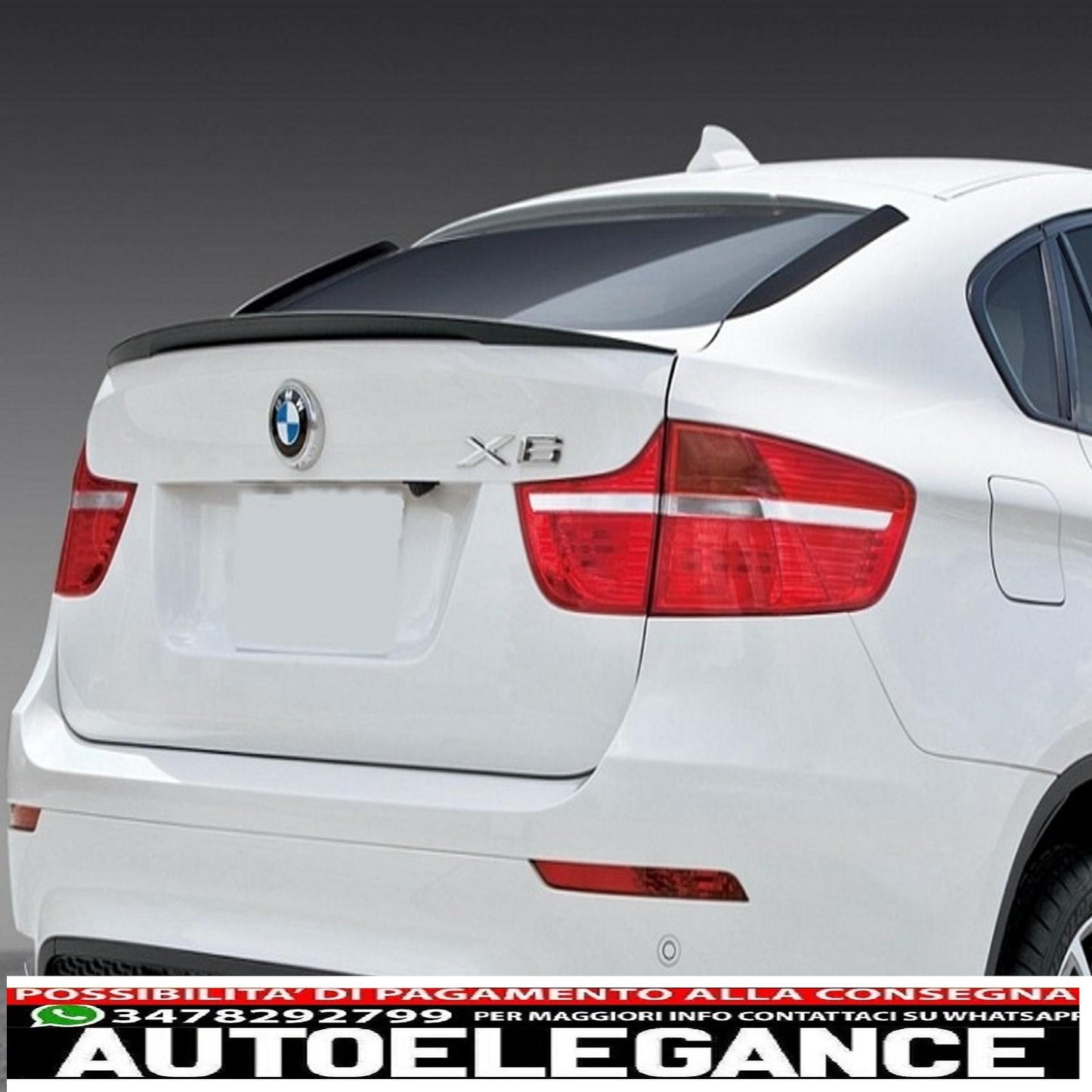 Spoiler posteriore per baule adatto per bmw x6 e71 e72 (2008-2014) design performante