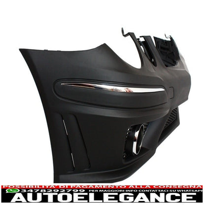 front bumper suitable for mercedes w211 e-class (2006-2009) restyling with fog lights 