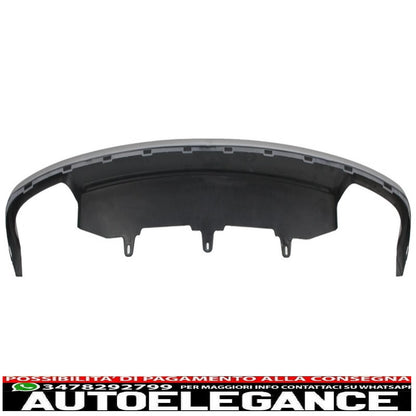 Diffusore d'aria per mantovana paraurti posteriore con terminali di scarico adatti per audi a6 4g (2012-2015) design s6