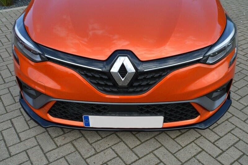 SPLITTER 3 PIECES SUITABLE FOR RENAULT CLIO 5 RS LOOK EVO V1 BLACK