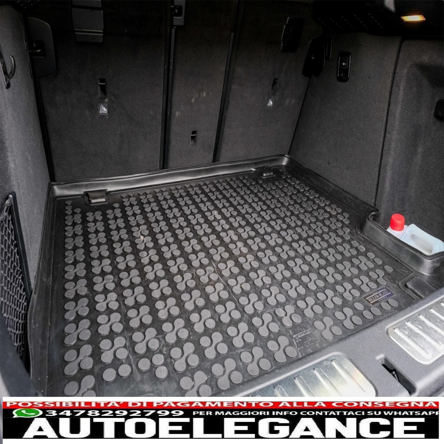 Black rubber trunk mat suitable for bmw x4 (f26) (2014-2018)
