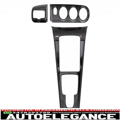 complete kit interior decorative frames suitable for mercedes a w177 v177 (2018-up) carbon film