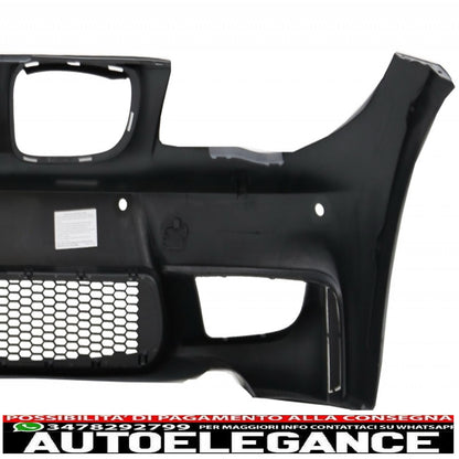 kit carrozzeria adatto per bmw serie 1 e81 e82 e87 e88 (2004-2011) design 1m con sfiato condotto aria e pdc