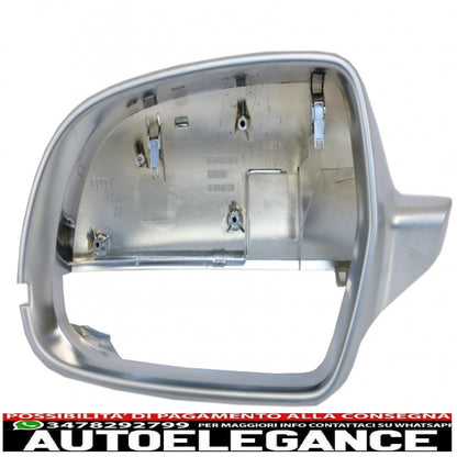 calotte specchietti adatte per audi a5 8t (2011-2016) a3 8p (2011-2013) a4 b8.5 facelift (2012-2015) estinzione alloggiamento completo placcato in alluminio senza assistenza laterale AUTOELEGANCERICAMBI