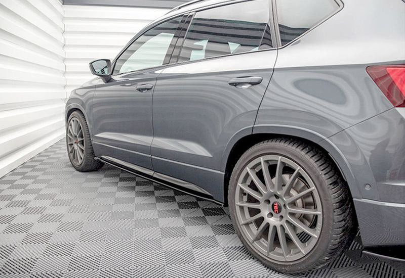 UNDER SKIRTS SUITABLE FOR CUPRA ATECA MK1 2018-2021 GLOSS BLACK BLACK DESIGN
