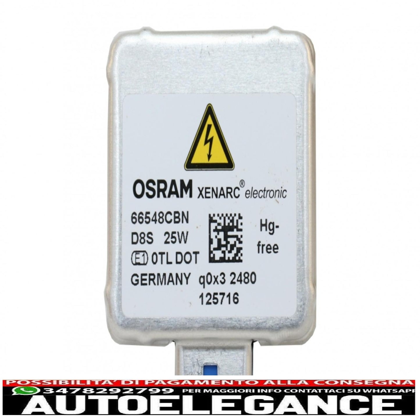 Osram Xenarc Cool Blue Intense Next Gen D8s Lampada allo xeno nascosta 66548cbn