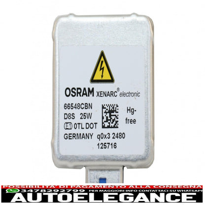 Osram Xenarc Cool Blue Intense Next Gen D8s Lampada allo xeno nascosta 66548cbn