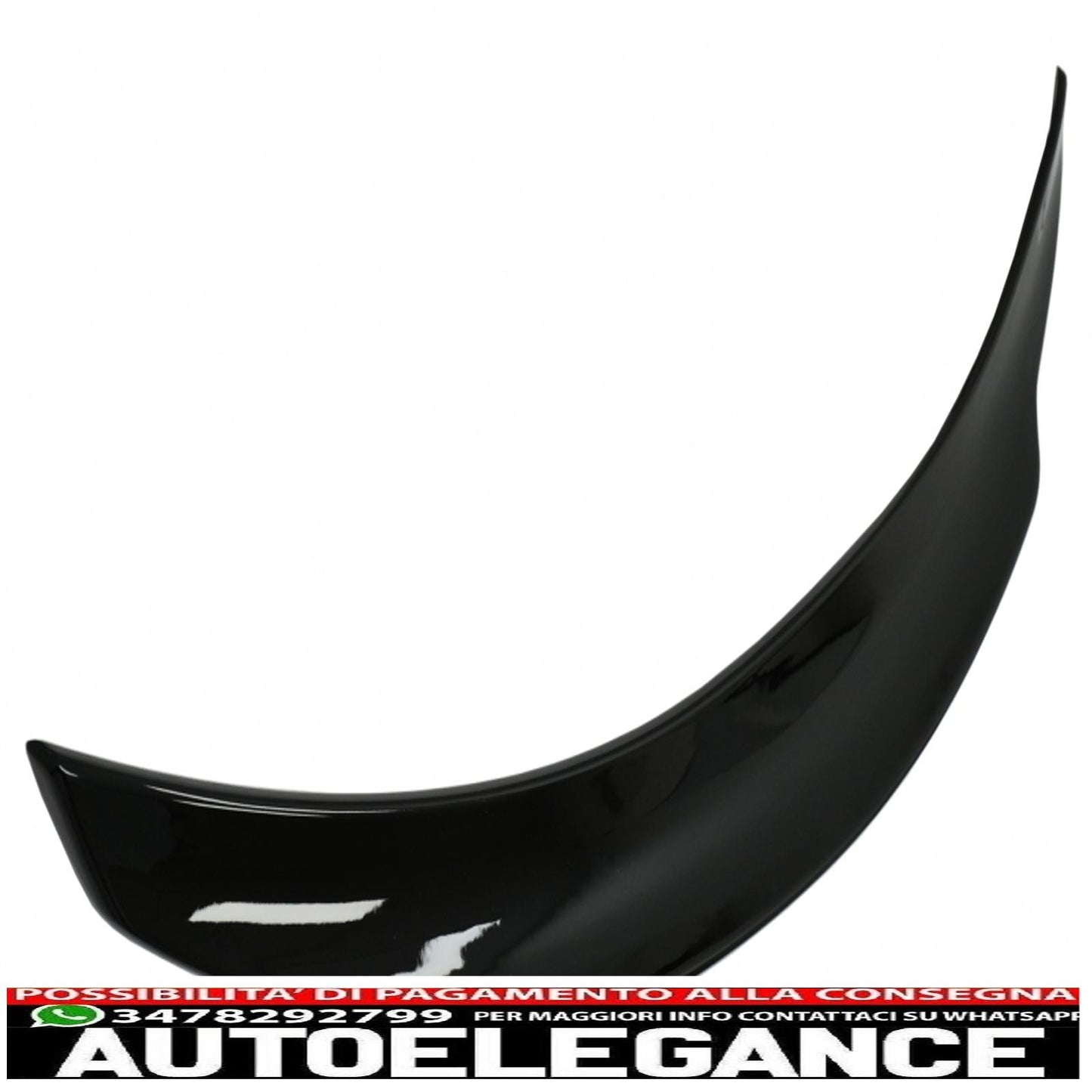Trunk Spoiler Suitable for Mercedes C-Class C205 Coupe (2014-2019) Sporty and Dynamic Design Piano Black
